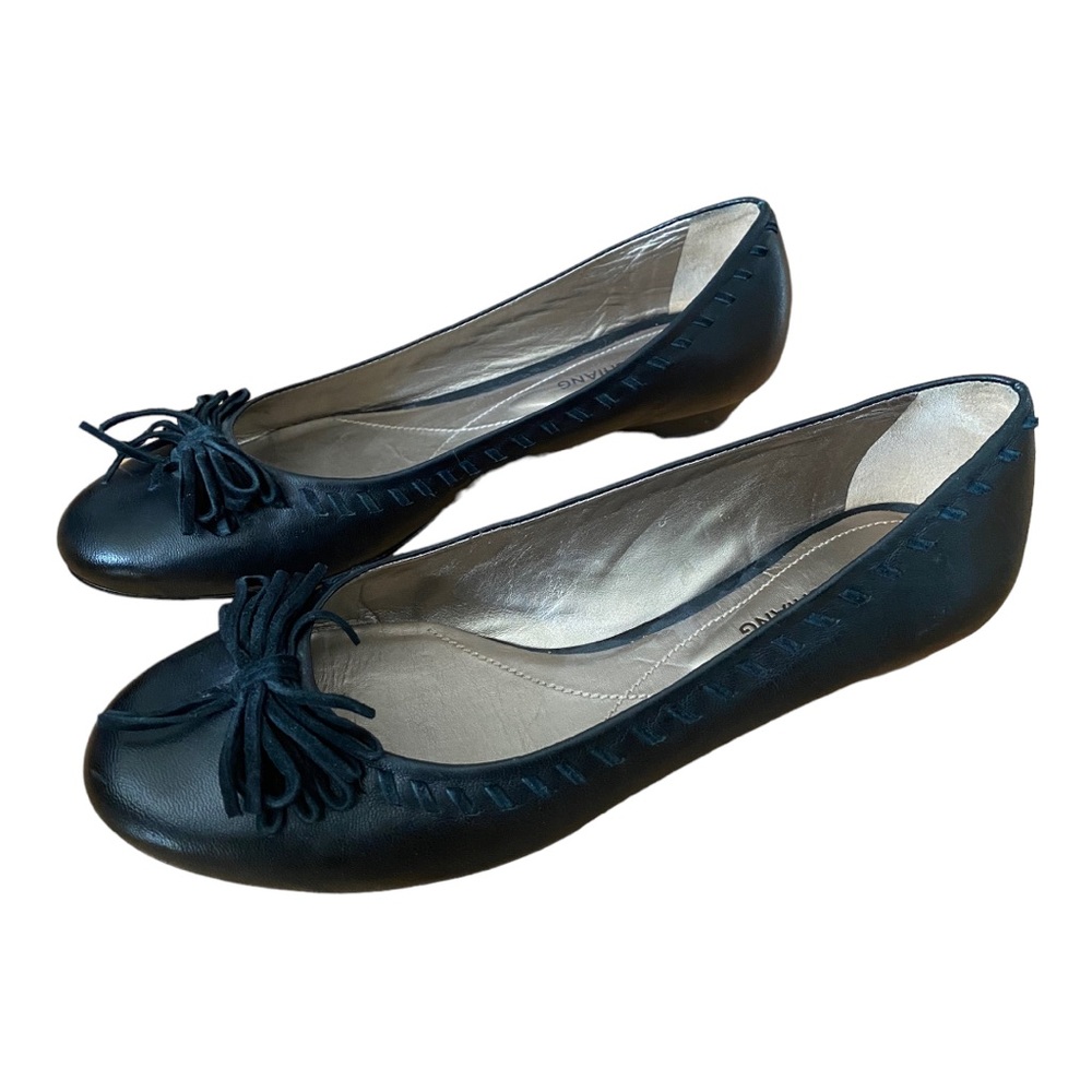 Womens Arturo Chiang Leather Shoes Black Size 8